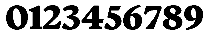 Terza Display Extrabold Font OTHER CHARS