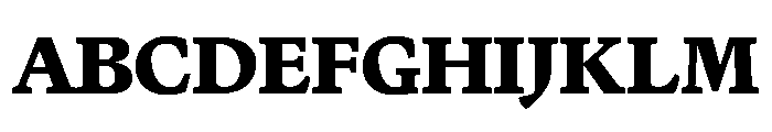 Terza Display Extrabold Font UPPERCASE