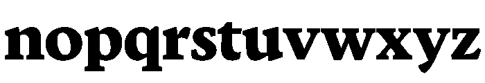 Terza Display Extrabold Font LOWERCASE