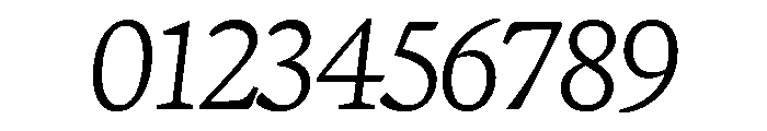 Terza Display Light Italic Font OTHER CHARS