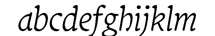 Terza Display Light Italic FONT