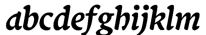 Terza Display Medium Italic FONT