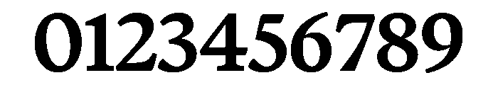 Terza Display Medium Font OTHER CHARS