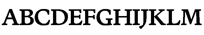 Terza Display Medium Font UPPERCASE
