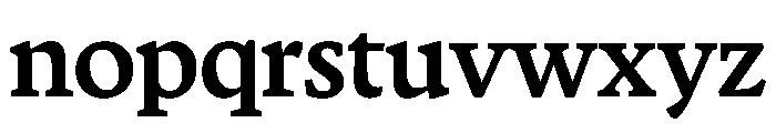 Terza Display Medium Font LOWERCASE