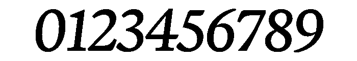 Terza Display Regular Italic Font OTHER CHARS