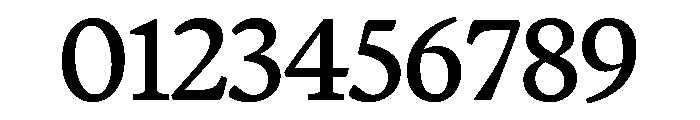 Terza Display Regular Font OTHER CHARS