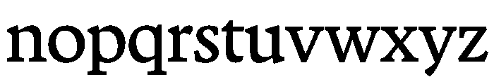 Terza Display Regular Font LOWERCASE