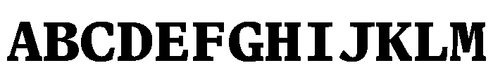 Terza Editor Bold Font UPPERCASE
