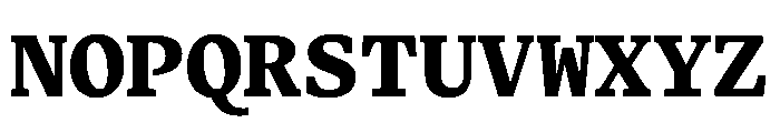 Terza Editor Bold Font UPPERCASE