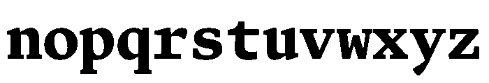 Terza Editor Bold Font LOWERCASE