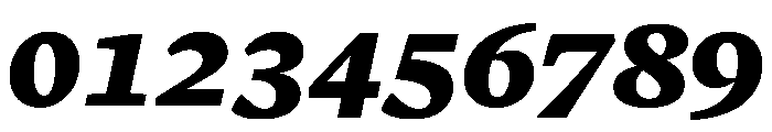 Terza Editor Extrabold Italic Font OTHER CHARS