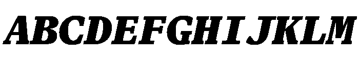 Terza Editor Extrabold Italic Font UPPERCASE