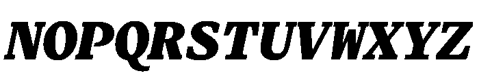Terza Editor Extrabold Italic Font UPPERCASE