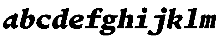 Terza Editor Extrabold Italic FONT