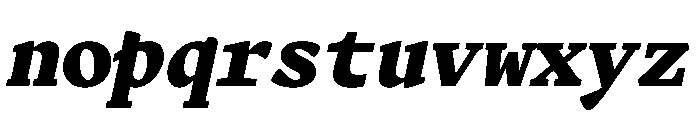 Terza Editor Extrabold Italic Font LOWERCASE