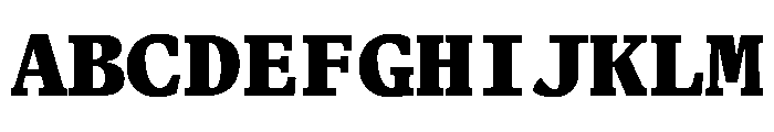 Terza Editor Extrabold Font UPPERCASE