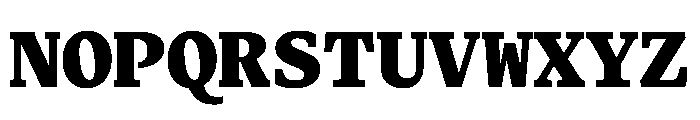 Terza Editor Extrabold Font UPPERCASE
