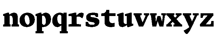Terza Editor Extrabold Font LOWERCASE