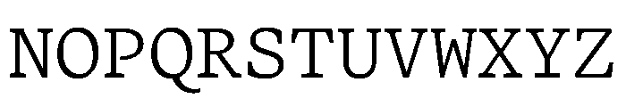 Terza Editor Light Font UPPERCASE