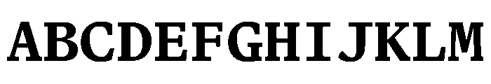 Terza Editor Medium Font UPPERCASE