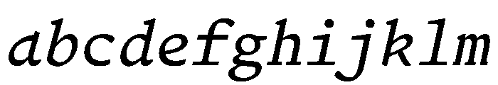 Terza Editor Regular Italic FONT