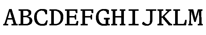 Terza Editor Regular Font UPPERCASE