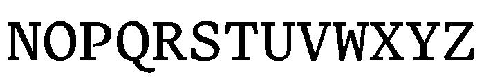 Terza Editor Regular Font UPPERCASE