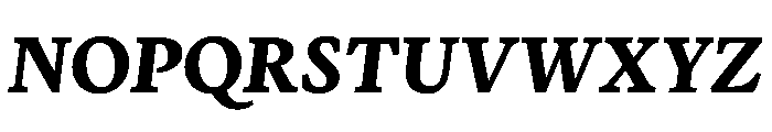 Terza Reader Bold Italic Font UPPERCASE