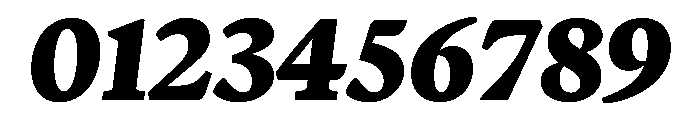 Terza Reader Extrabold Italic Font OTHER CHARS
