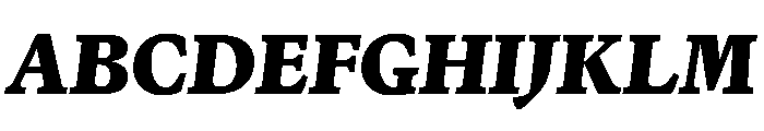 Terza Reader Extrabold Italic Font UPPERCASE