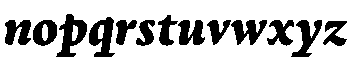 Terza Reader Extrabold Italic Font LOWERCASE