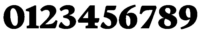 Terza Reader Extrabold Font OTHER CHARS