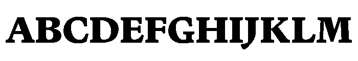 Terza Reader Extrabold Font UPPERCASE