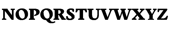 Terza Reader Extrabold Font UPPERCASE