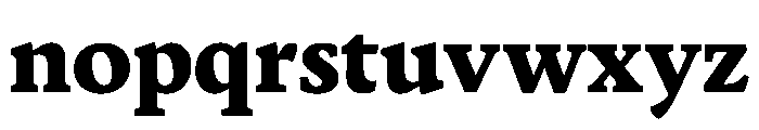 Terza Reader Extrabold Font LOWERCASE