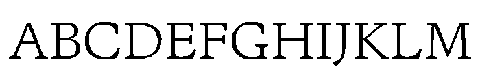 Terza Reader Light Font UPPERCASE