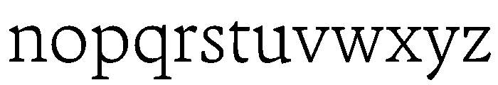 Terza Reader Light Font LOWERCASE