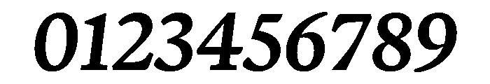 Terza Reader Medium Italic Font OTHER CHARS