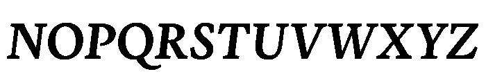 Terza Reader Medium Italic Font UPPERCASE