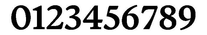 Terza Reader Medium Font OTHER CHARS