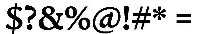 Terza Reader Medium Font OTHER CHARS