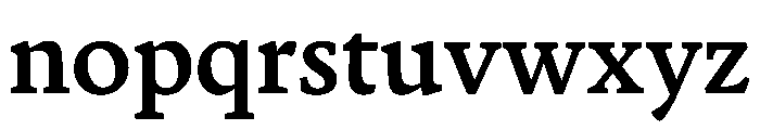 Terza Reader Medium Font LOWERCASE