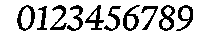 Terza Reader Regular No 2 Italic Font OTHER CHARS