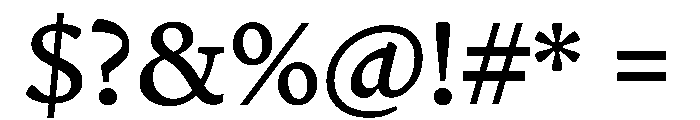 Terza Reader Regular No 2 Font OTHER CHARS