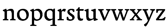 Terza Reader Regular No 2 Font LOWERCASE