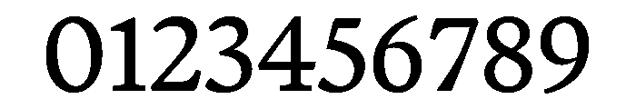 Terza Reader Regular Font OTHER CHARS