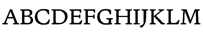 Terza Reader Regular Font UPPERCASE