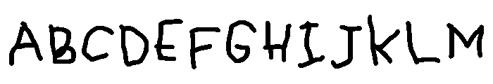 TestType LeftHand Font UPPERCASE
