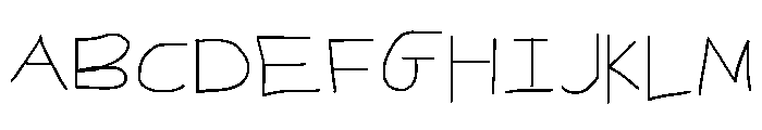 TestType Trackpad Font UPPERCASE